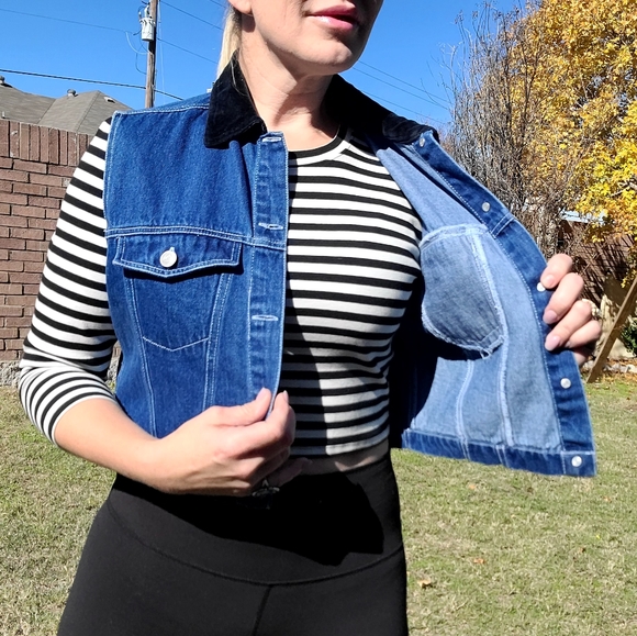 Vintage denim vest - Picture 6 of 9